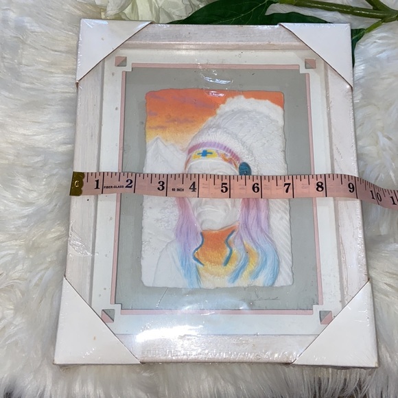 1991 Paper Sculptural Indian Chef  Framed Figi Graphics Native - Picture 8 of 17